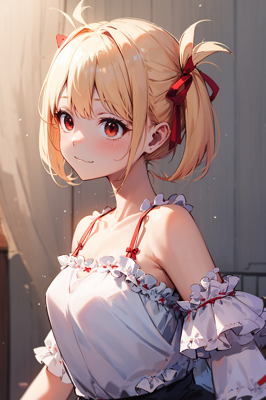 lycoris recoil-锦木千束,英姿飒爽的美女,如果是长发应该更加帅!