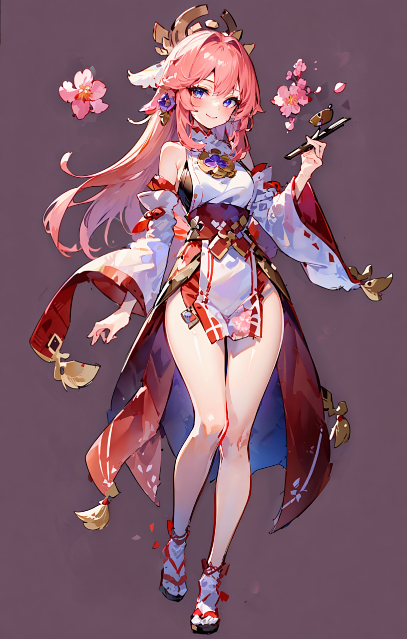 无水印重发,八重!#魅力女人# #ai绘画# #原神