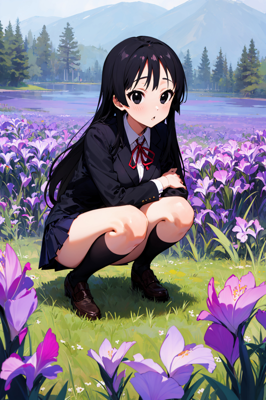 秋山澪-轻音少女,高冷!#二次元# #动漫头像和壁纸# #动漫推荐