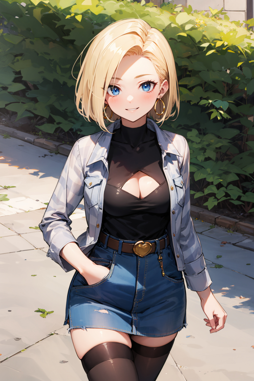 龙珠～18号,人造人唯一一个女性,这是性别的优势!