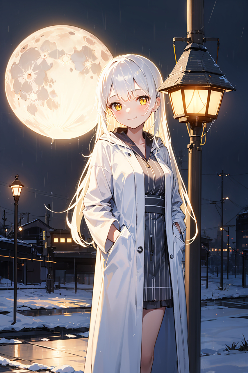 粉丝定制的银发金瞳的软妹子!有没同样爱好的家人啊?