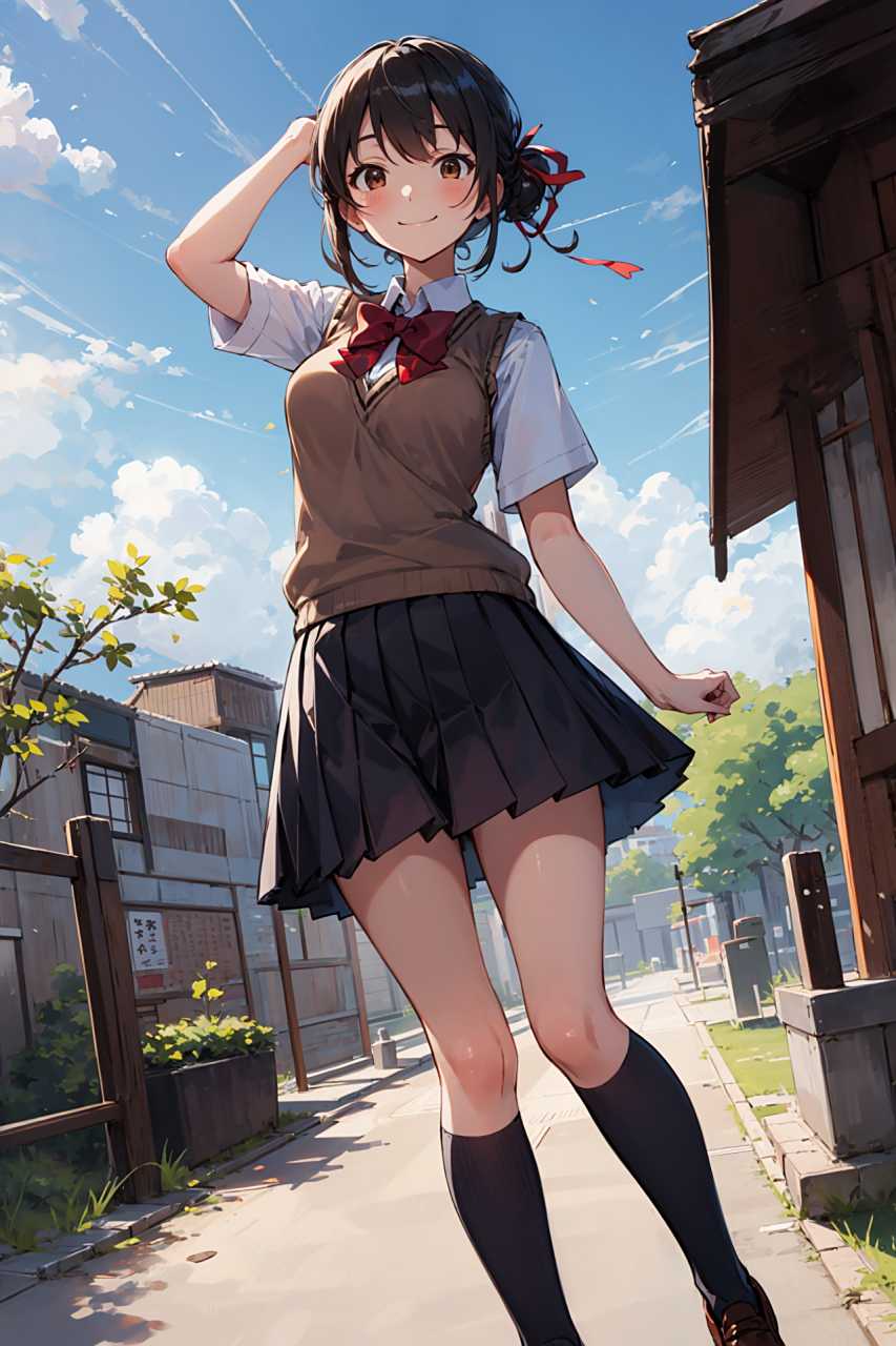 你的名字-宫水三叶,萌妹子最好的归宿就是男人的身体!