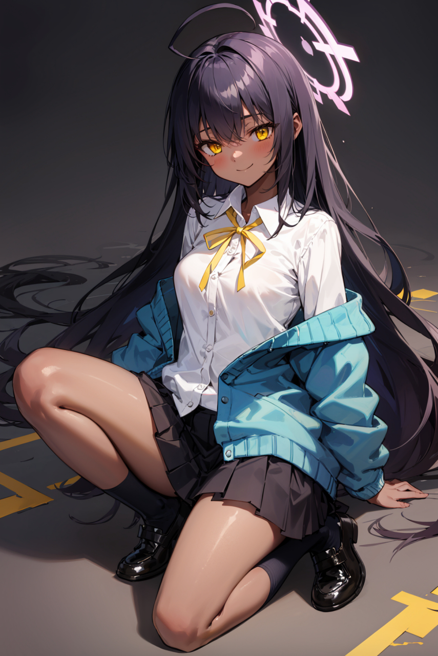 碧蓝档案-角楯花凛,果然,为了全球玩家,所有肤色都必须有!