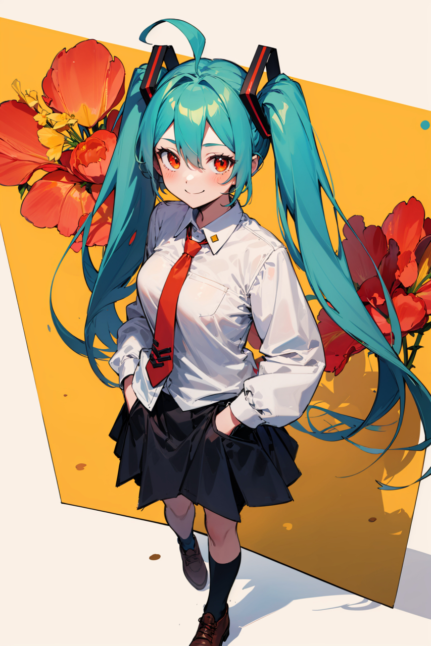 初音未来散着头发图片图片