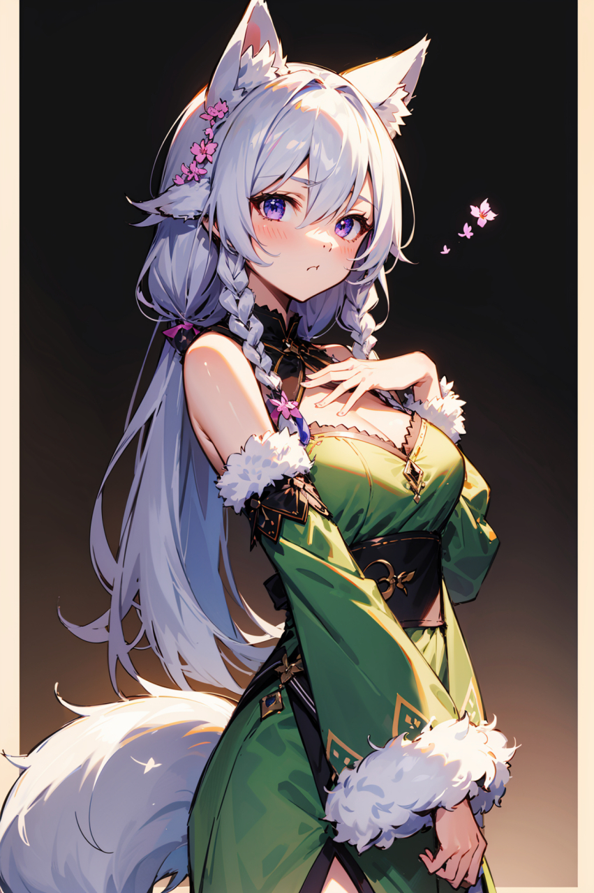 二次元 #ai绘画 #动漫壁纸 #二次元# #动漫头像和壁纸# #兽耳娘