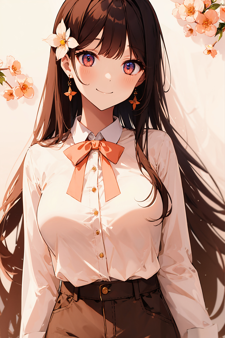 另一种画风的美女,清淡,典雅,! #二次元# #ai绘画# #动漫头像和壁纸