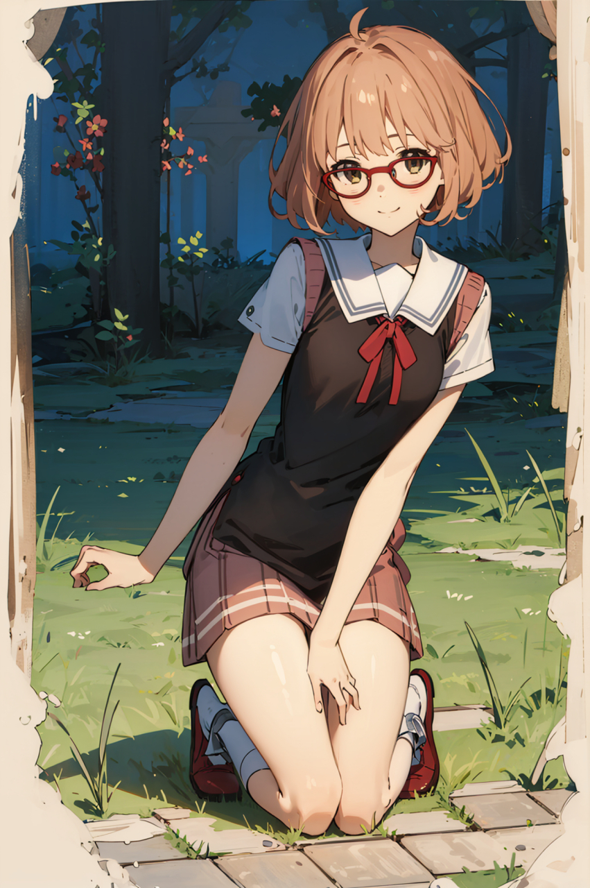 眼镜妹鼻祖,栗山未来!#二次元# #栗山未来# #动漫头像和壁纸