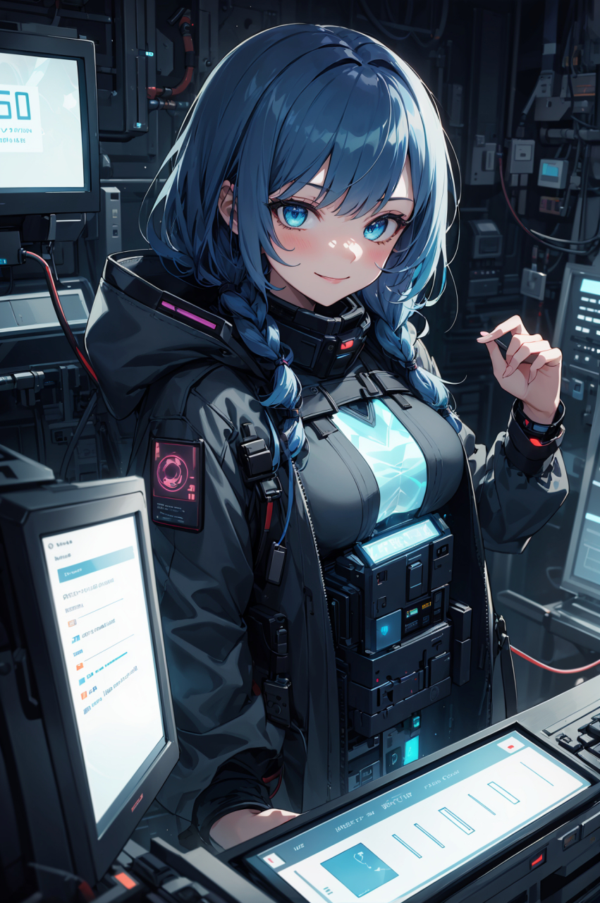 机甲少女 #赛博朋克 #二次元 #二次元# #动漫头像和壁纸# #美女