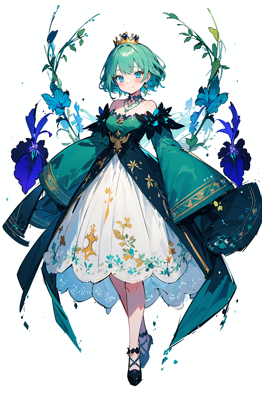 美丽的公主,端庄,华丽,立绘 #二次元 #动漫少女 #插画 #二次元# #动漫