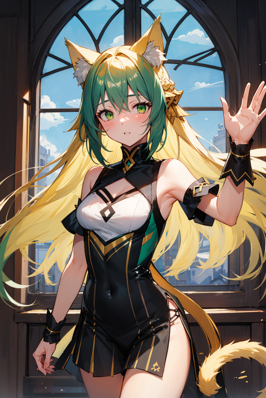 阿塔兰忒-fate grand order 渐变颜色的头发的女猎人 #二次元# #动漫