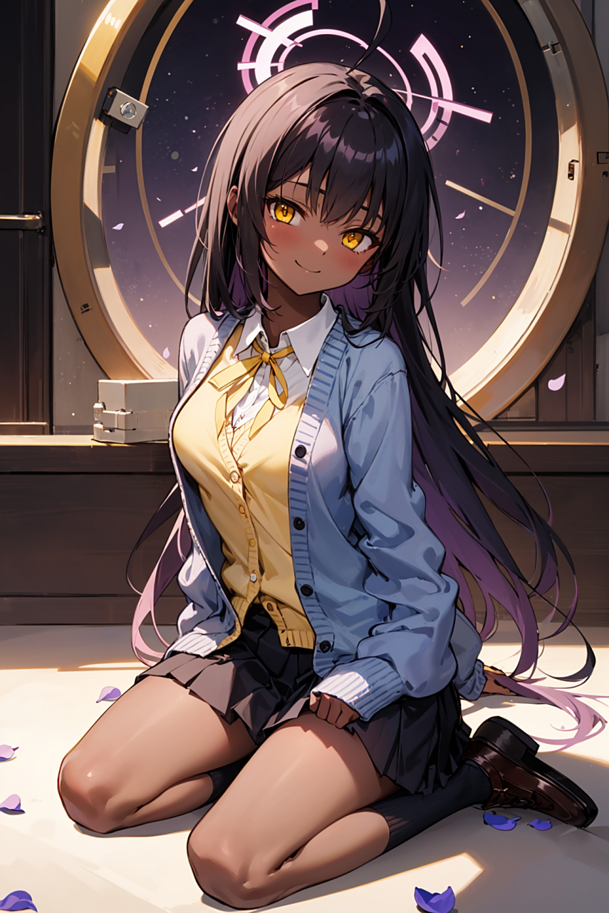 碧蓝档案-角楯花凛,果然,为了全球玩家,所有肤色都必须有!