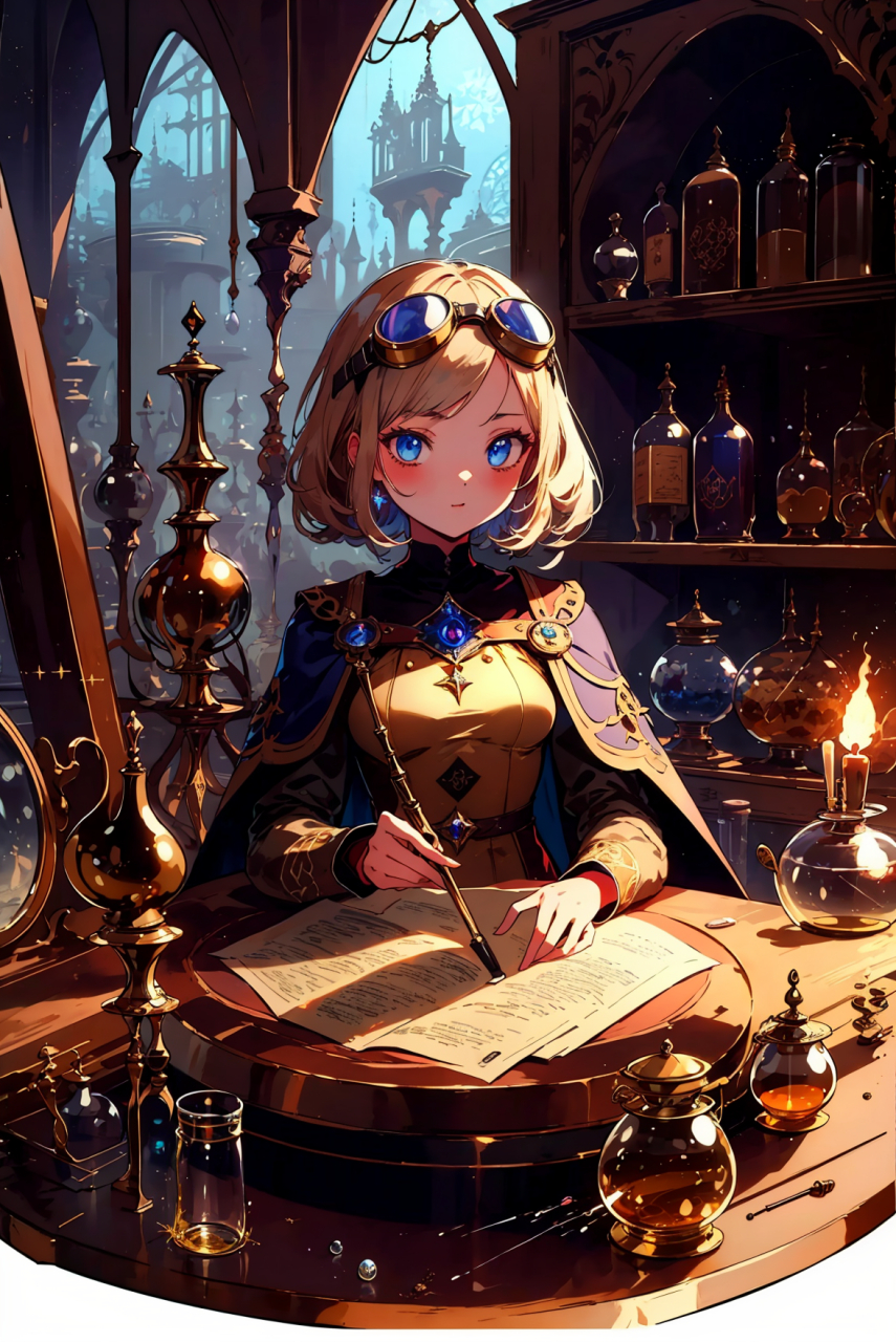 美女,魔法,实验室#二次元# #动漫头像和壁纸# #美女