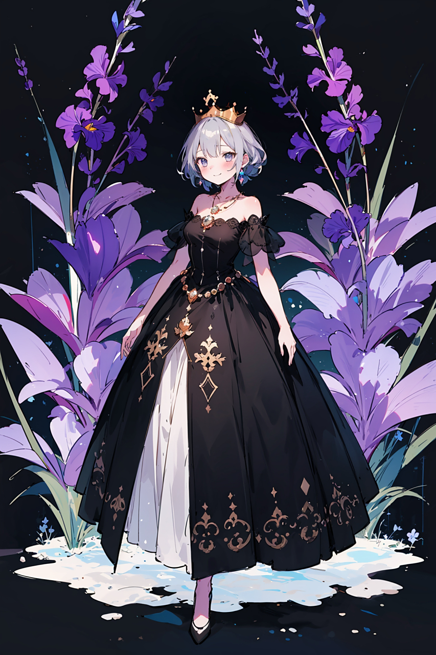 美丽的公主,端庄,华丽,立绘 #二次元 #动漫少女 #插画 #二次元# #动漫