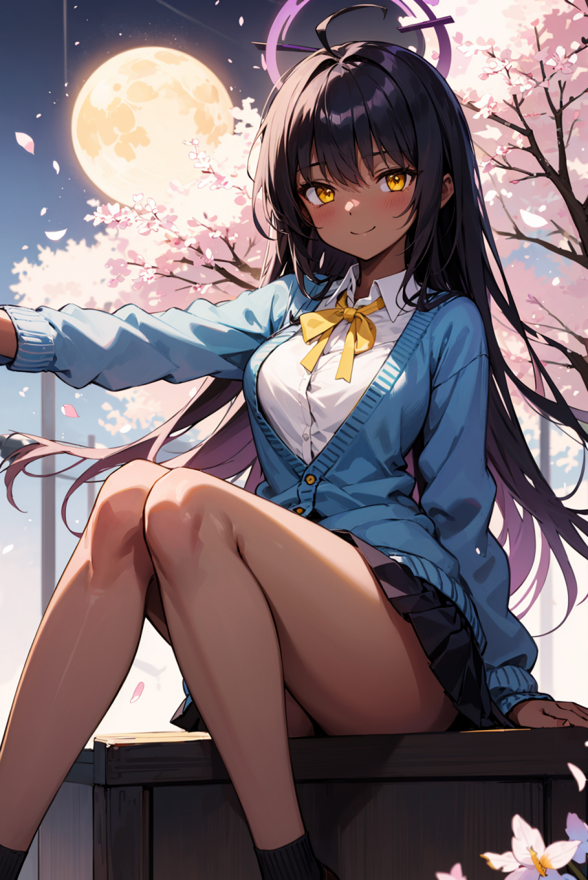 碧蓝档案-角楯花凛,果然,为了全球玩家,所有肤色都必须有!