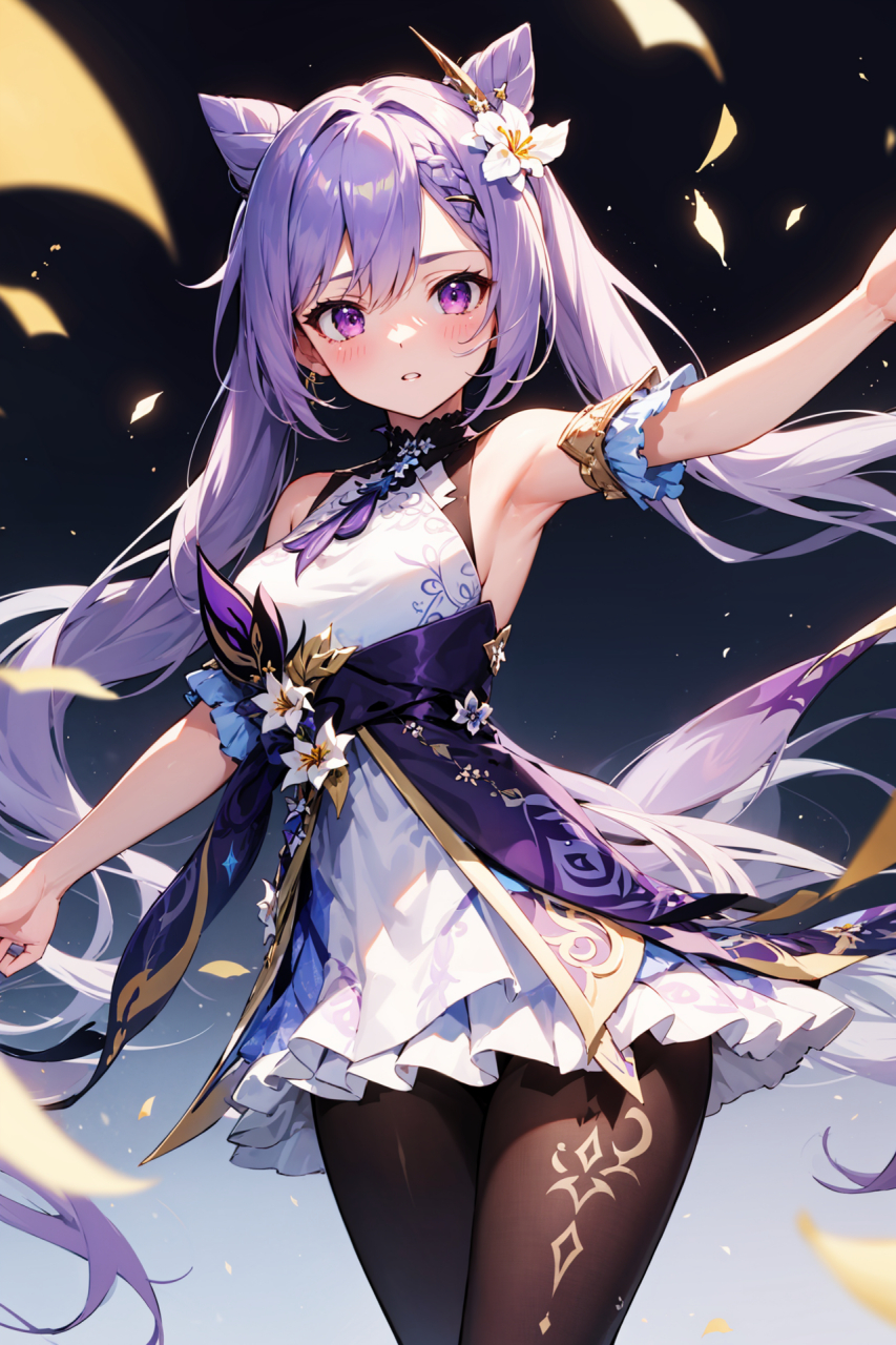 刻晴-原神 2个角变成耳朵也蛮好看的[滑稽]#二次元# #动漫头像和壁纸