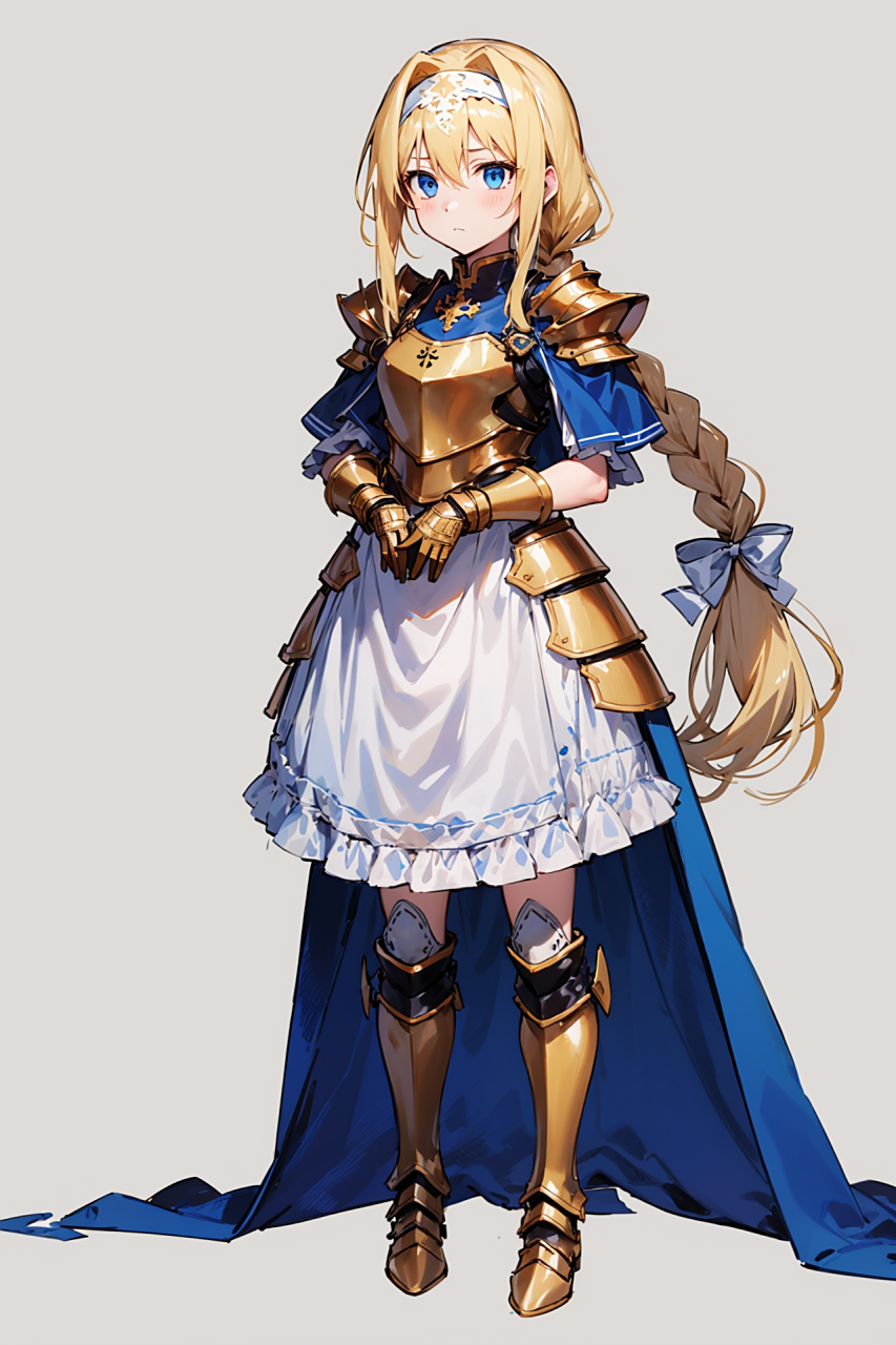 刀剑神域爱丽丝,盔甲和女仆还是蛮搭配的嘛,哈哈.