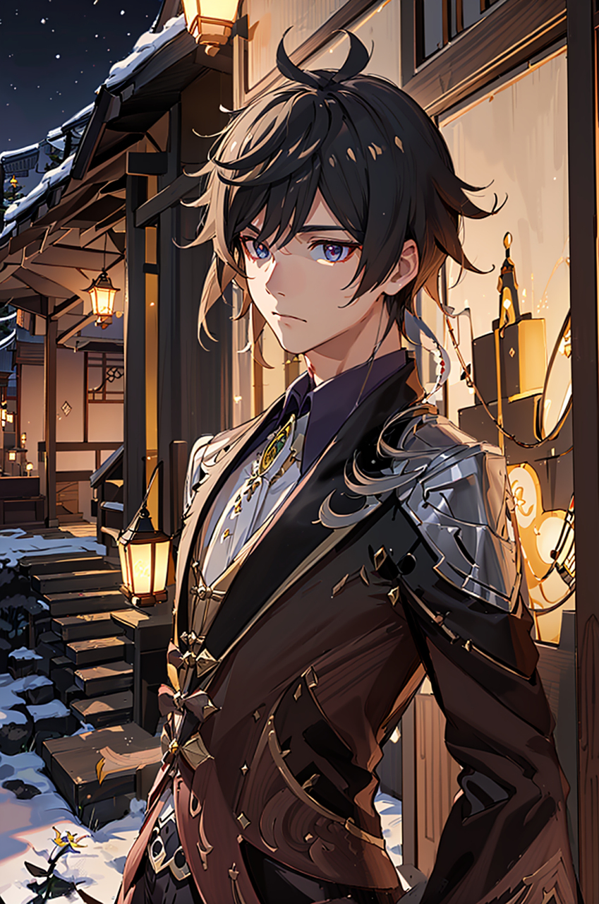 二次元 #ai绘画 #钟离 #二次元# #ai绘画# #原神