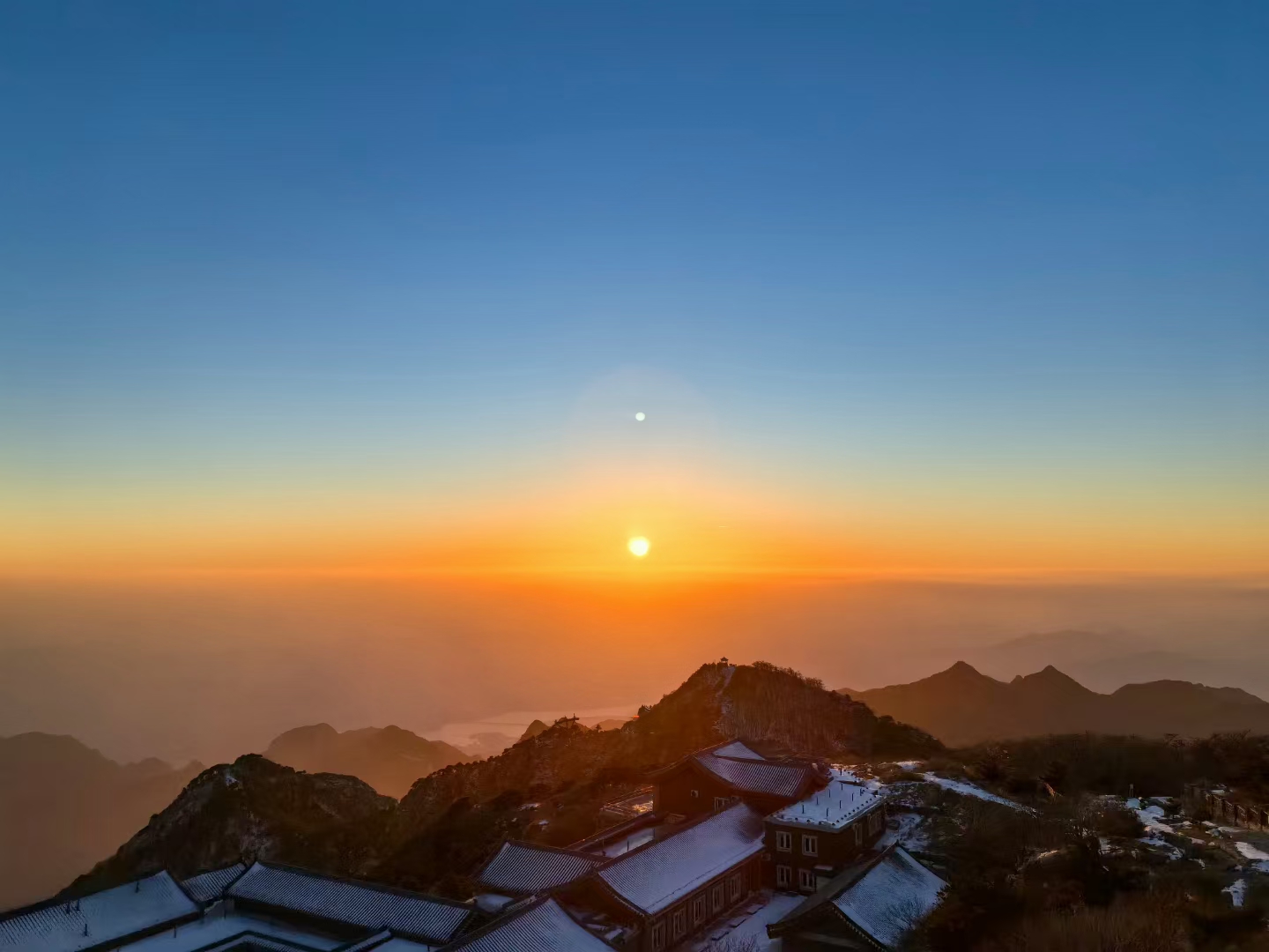 泰山日出照片图片