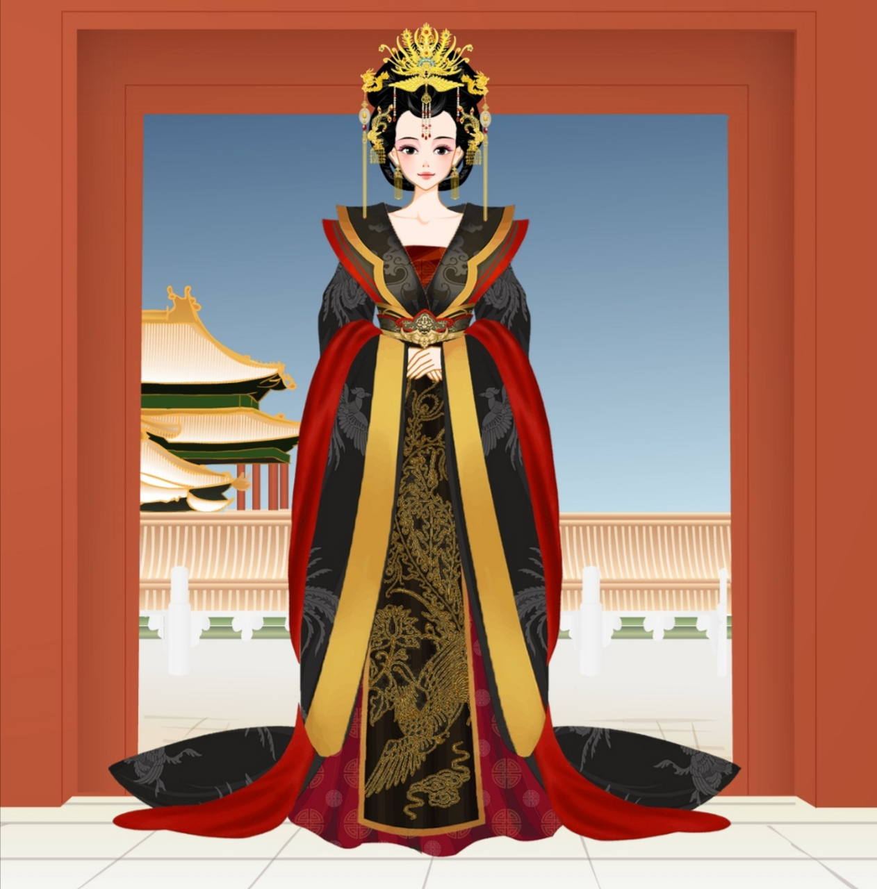 皇后寂天大典服饰(二)#彩虹堂古装