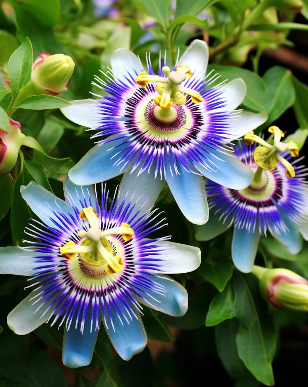 蓝色西番莲,巴拉圭国花.喜欢就点个关注呗!#记录美好秋天