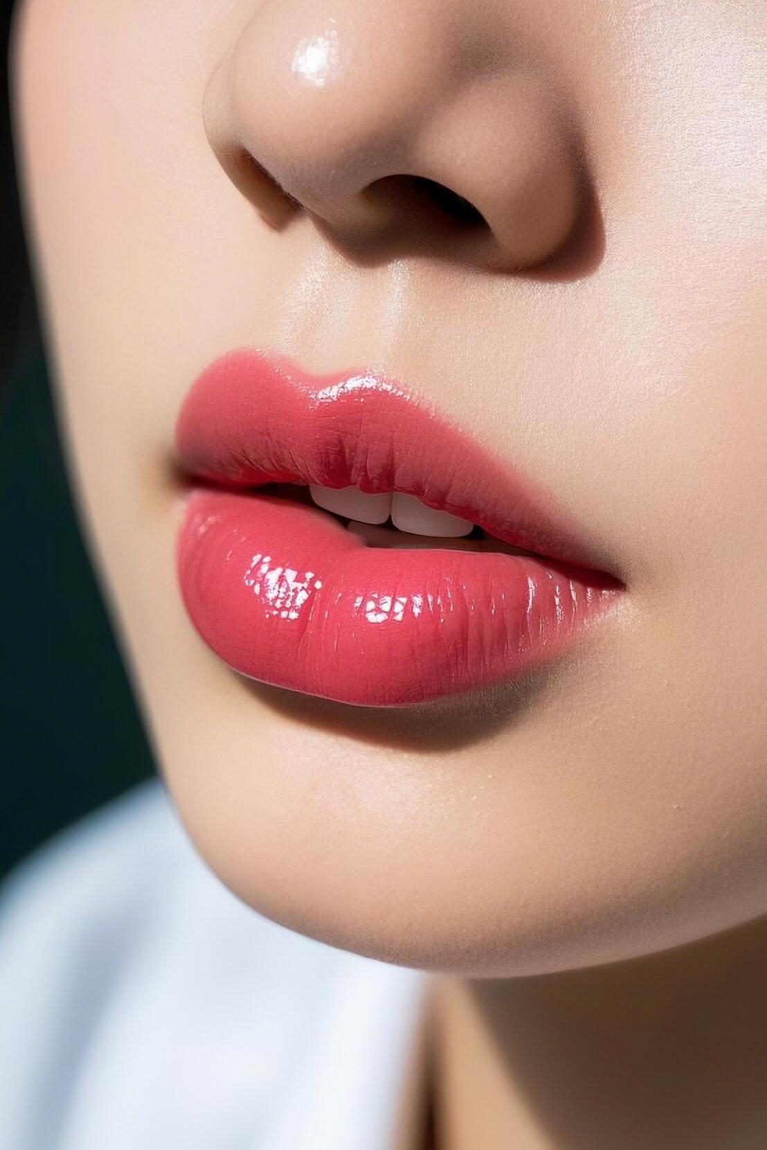 而最引人注目的,当属那一抹恰到好处的红唇