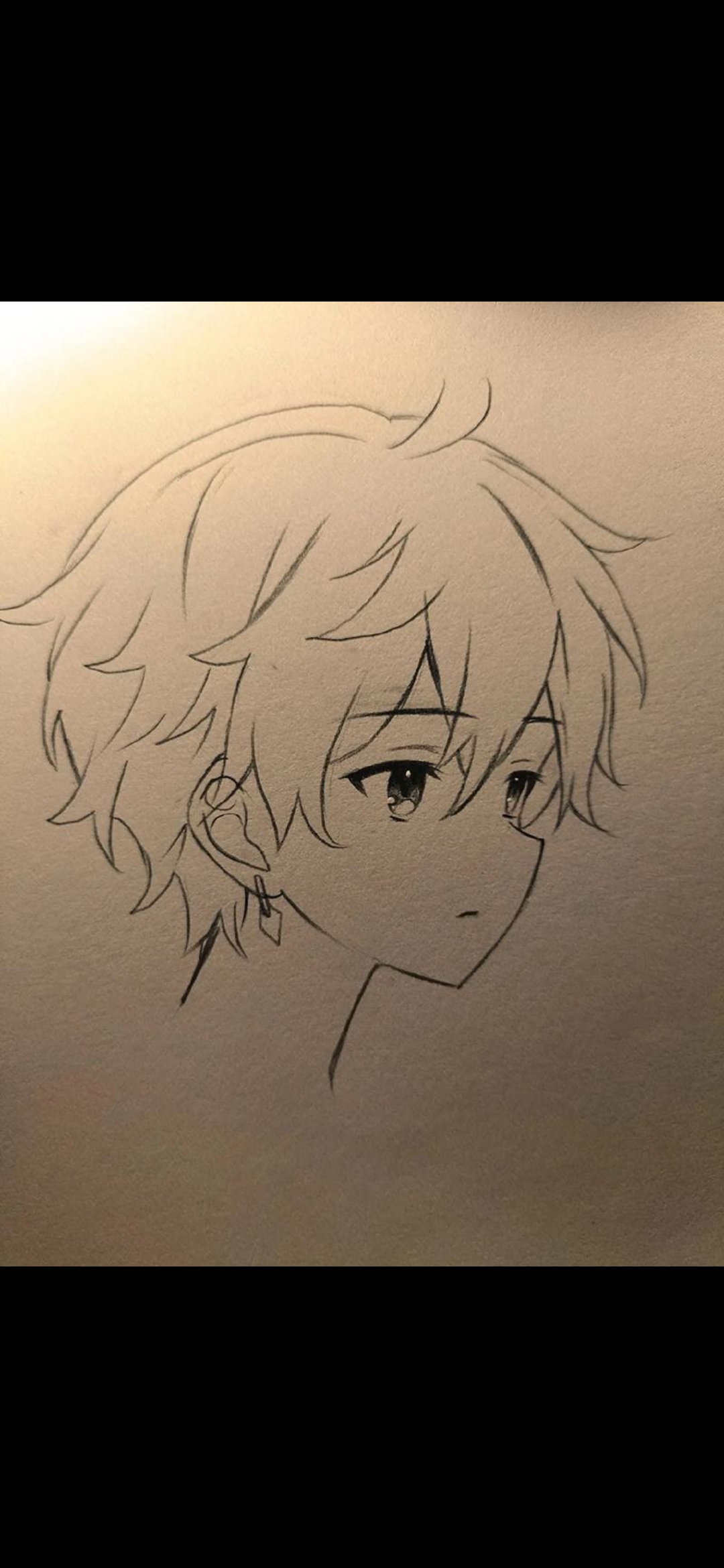 帅哥侧脸画法#二次元意难平现场