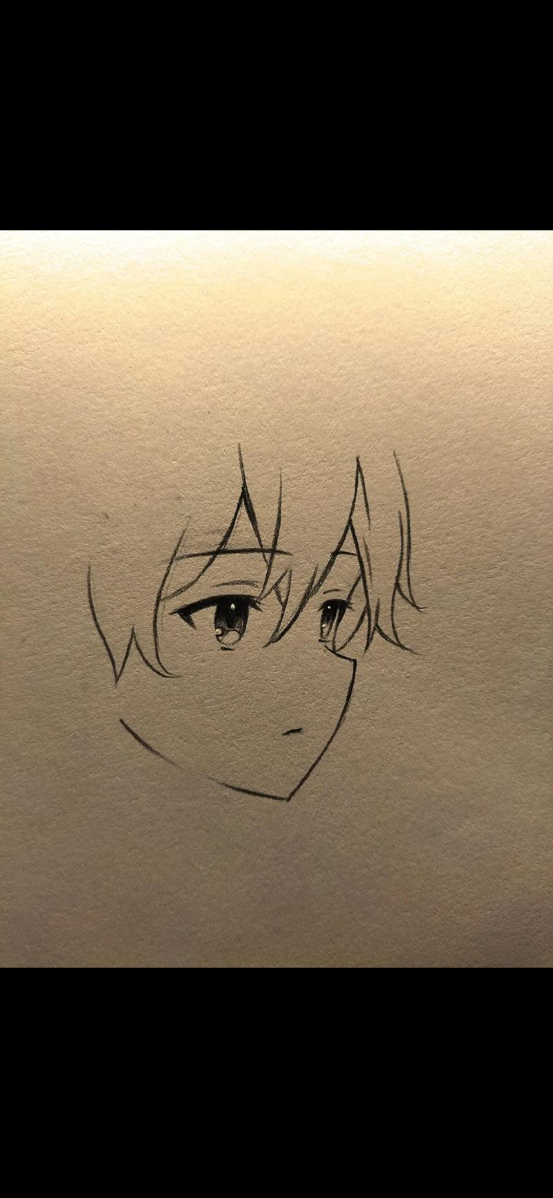 帅哥侧脸画法#二次元意难平现场