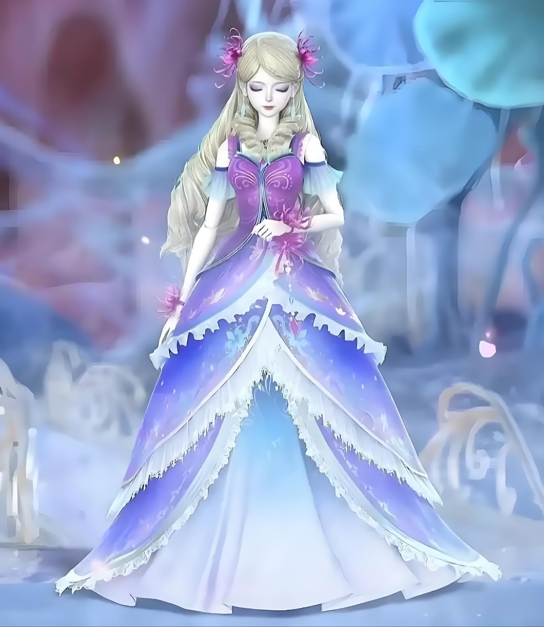 哇,这裙子也太梦幻了吧!好像童话里走出来的公主呢! #精灵梦叶罗丽