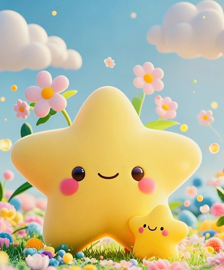 心里住着小星星生活才会亮晶晶.星光不问赶路人,时光不负有心人.