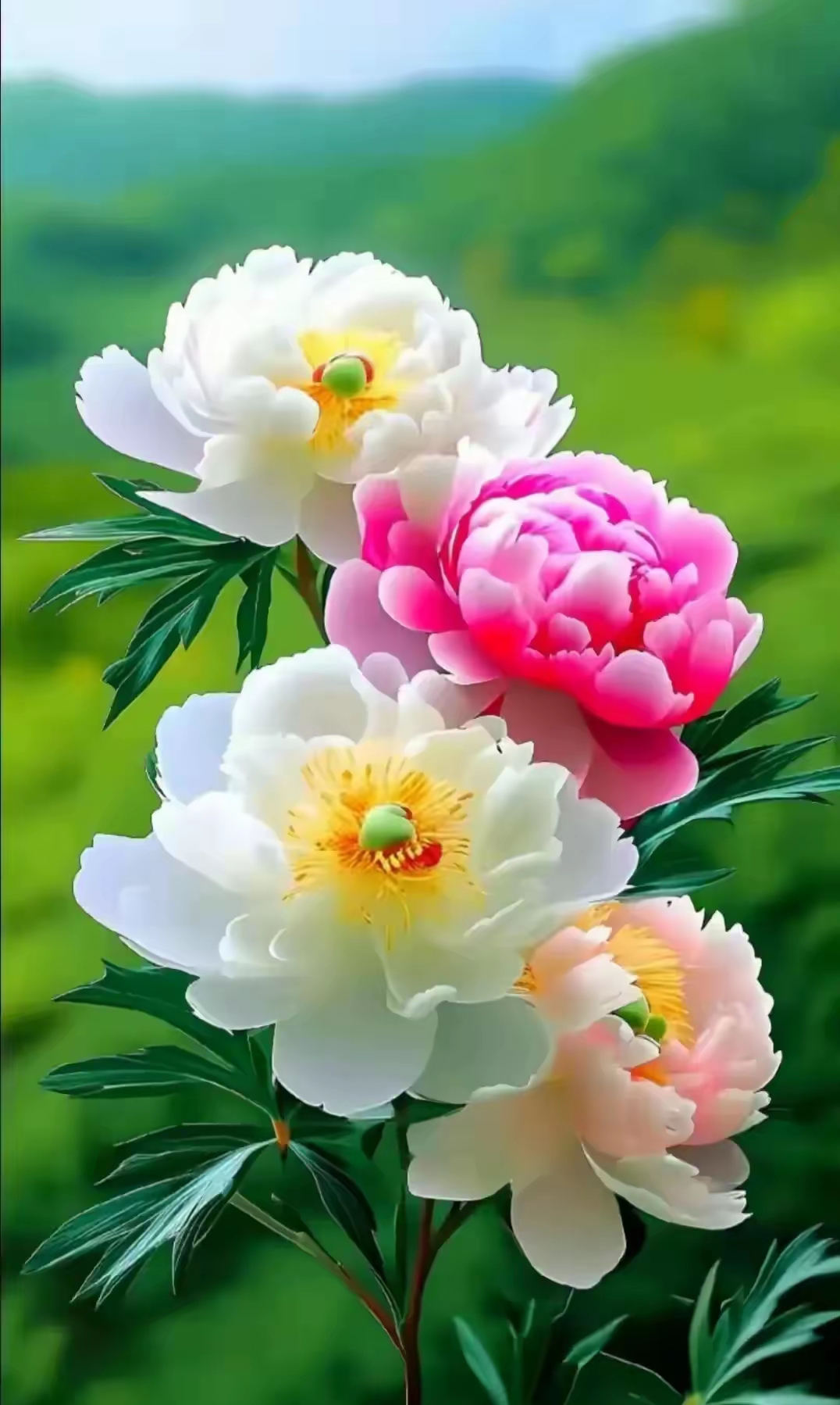 五颜六色的牡丹,精妙绝伦,娇俏艳丽,国色天香