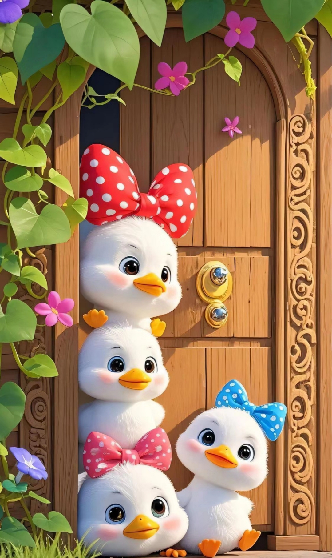 ||可可爱爱的小鸭子,温馨可爱的治愈风