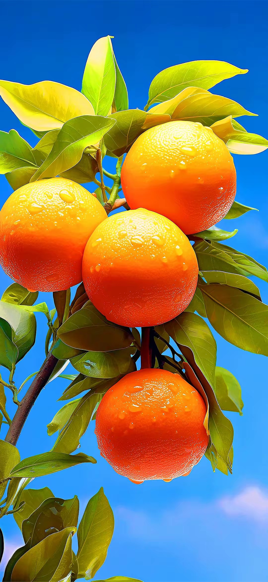 阳光正好,摘一颗橙子,新鲜爆汁,满口都是夏天的味道!