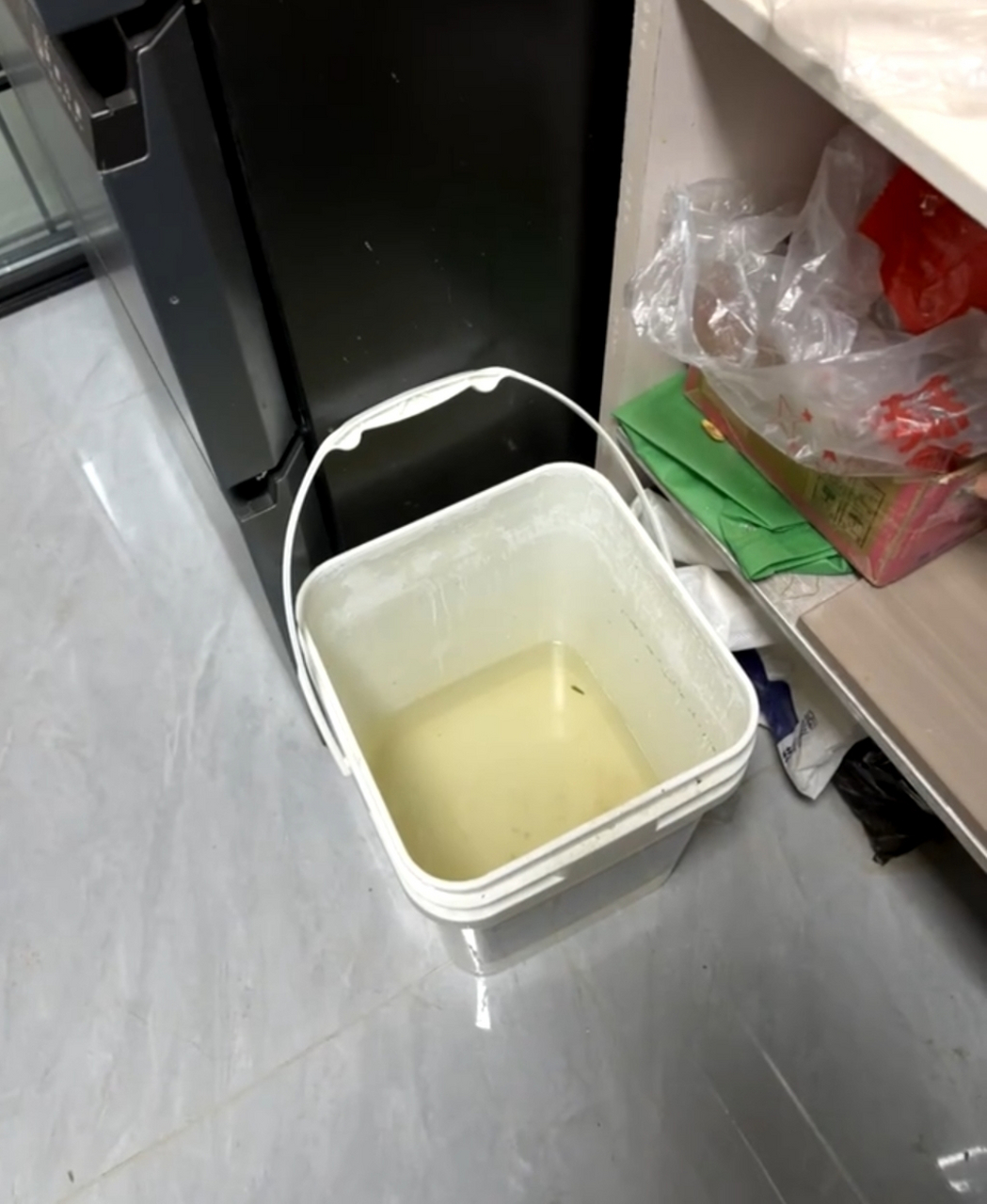 能省多少水? 好好的厨房!放半桶水