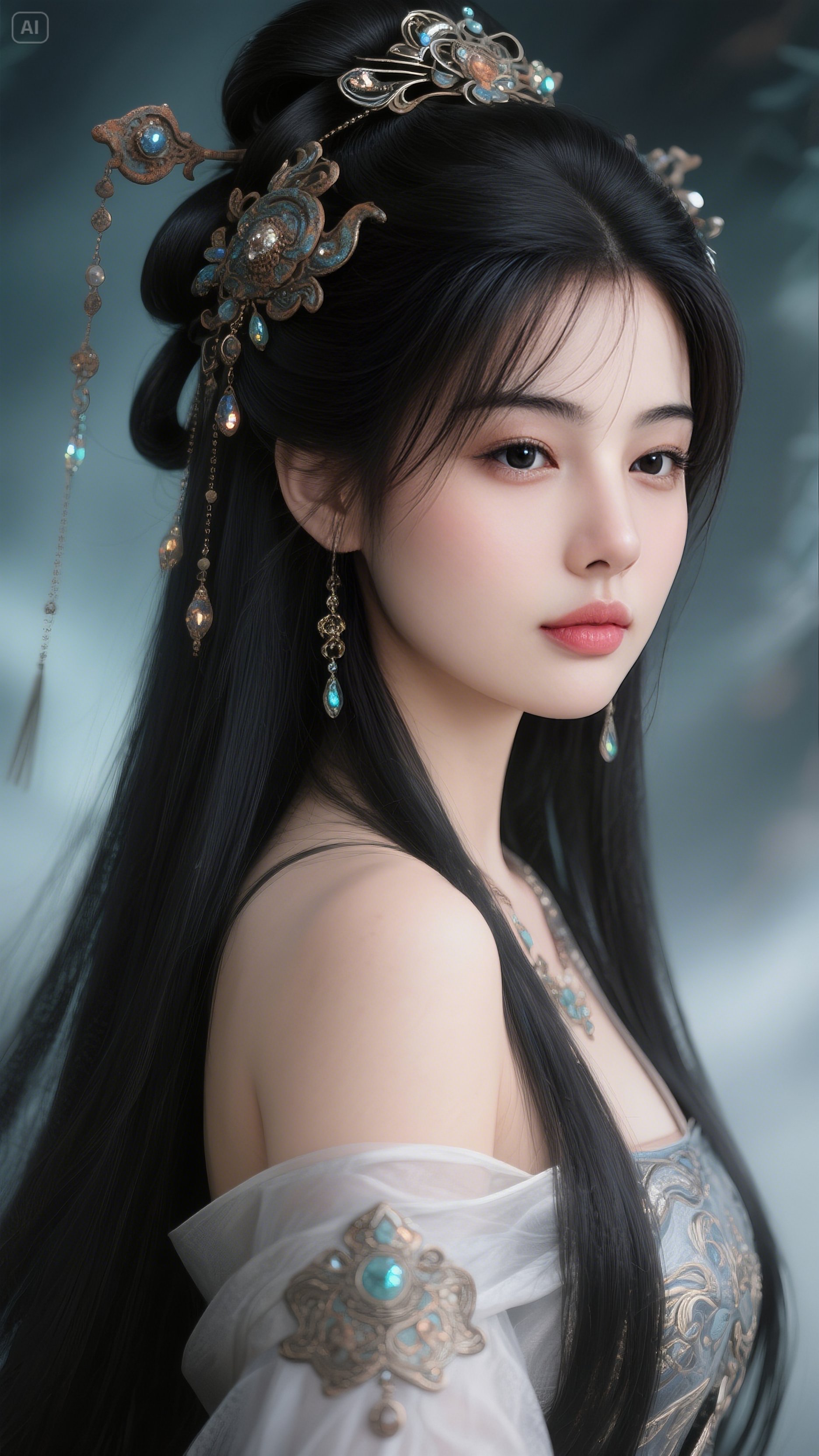 倾城绝色,古风佳人,高清古风美女壁纸#动态连更挑战# #ai绘画美女写真