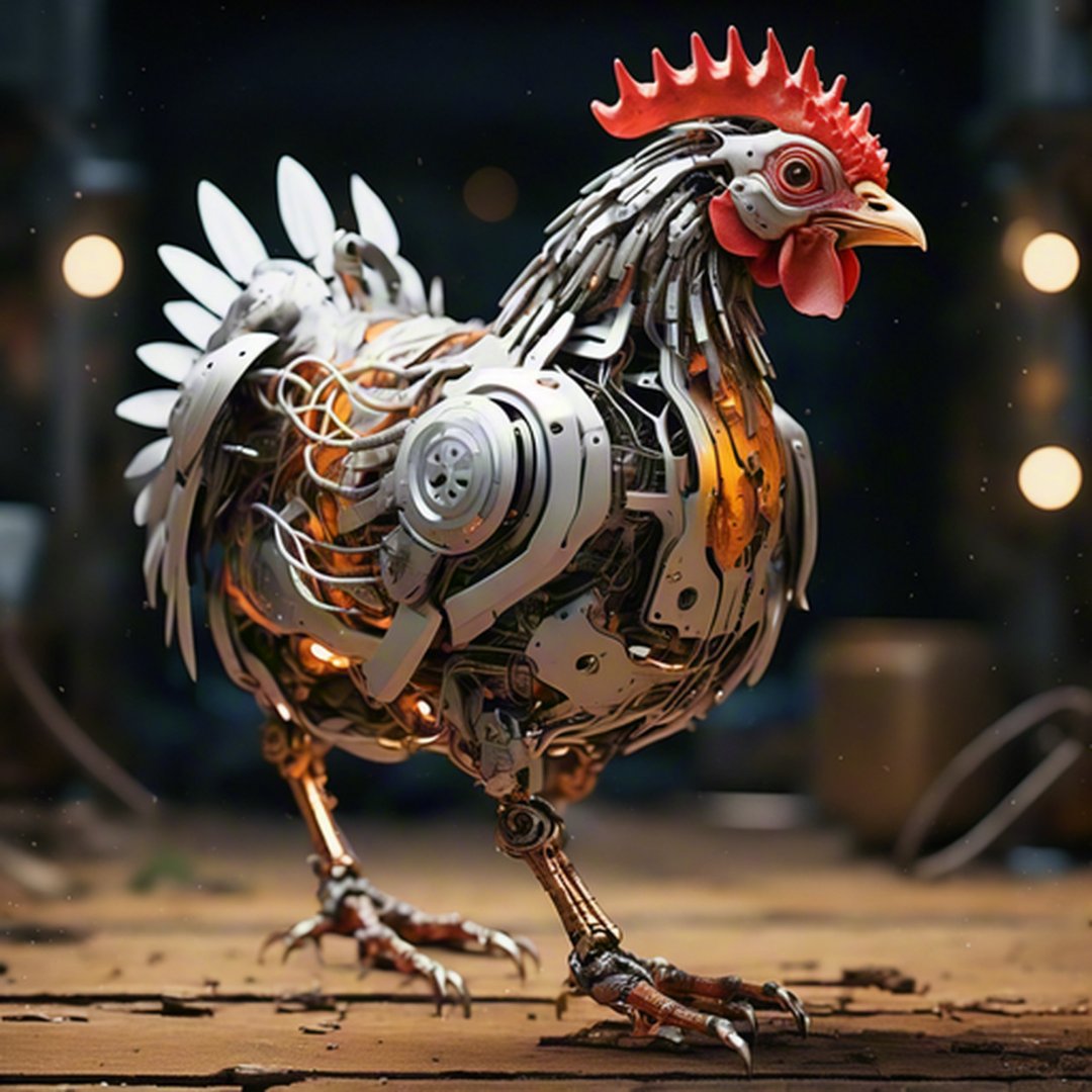 ✨机械鸡模型,科技与艺术的完美融合!