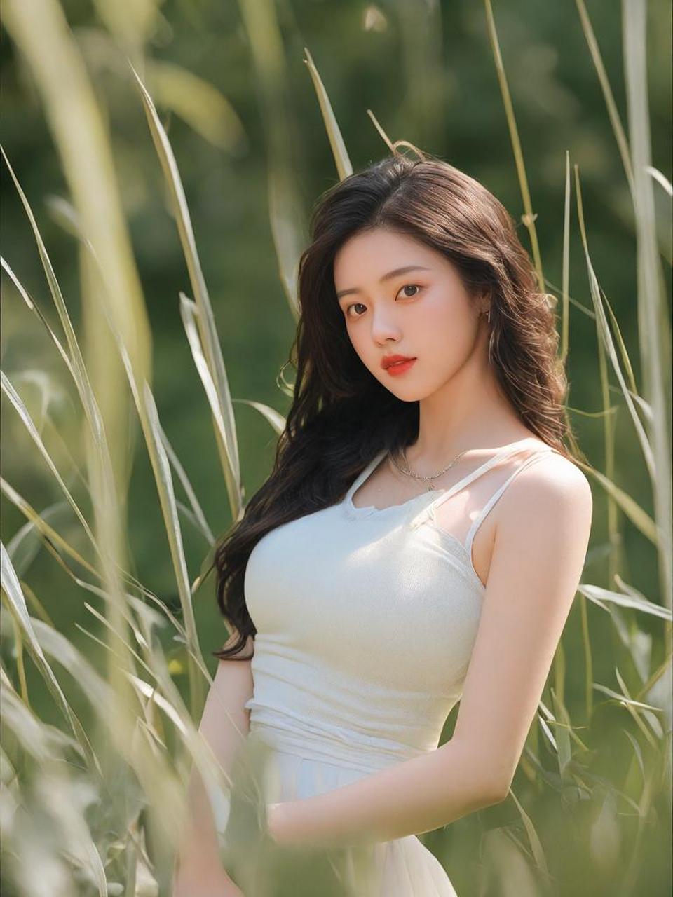 "女性的柔美与魅力轻盈飘逸,宛如初夏的风.