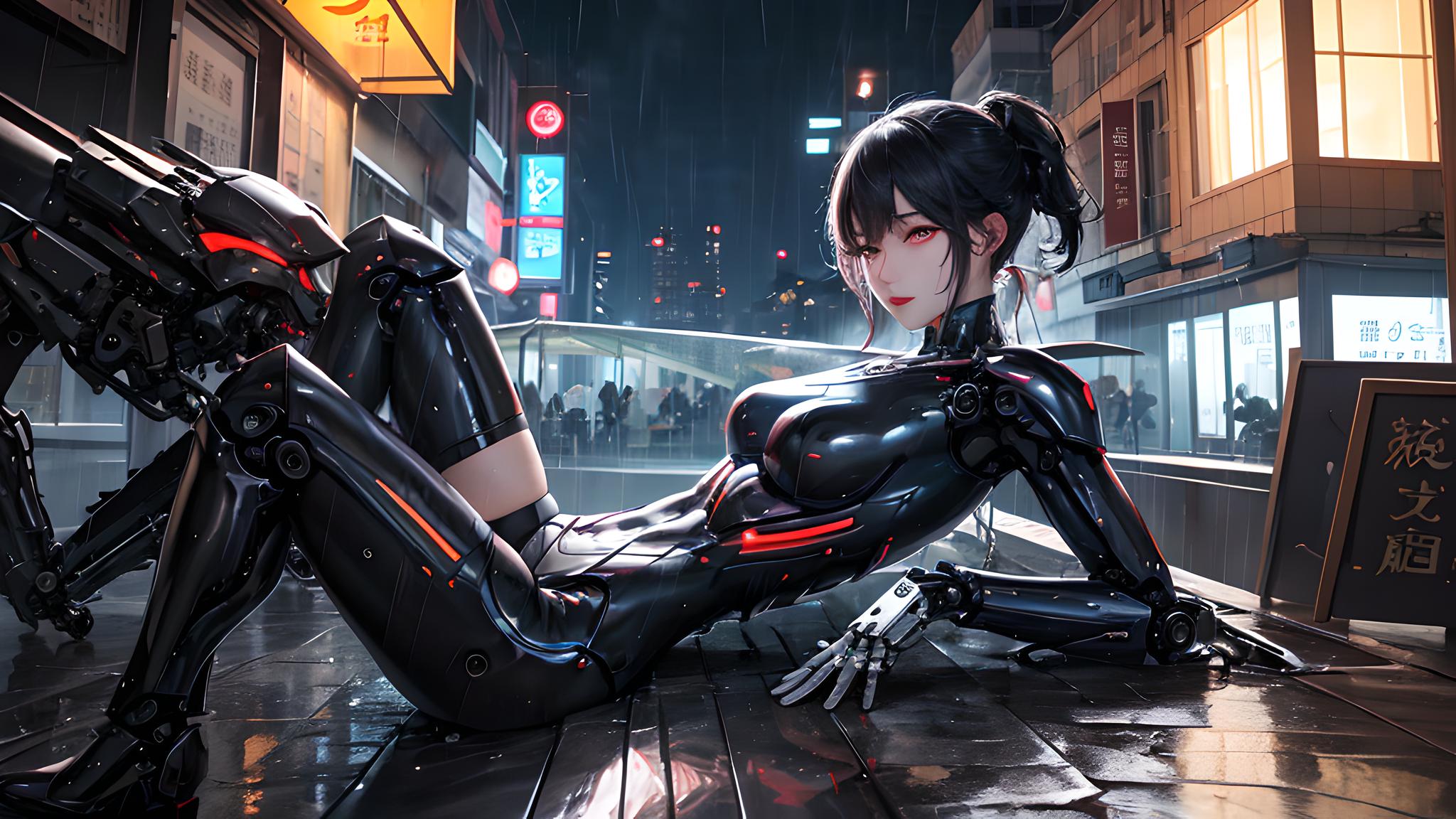 赛博未来世界机械姬少女.