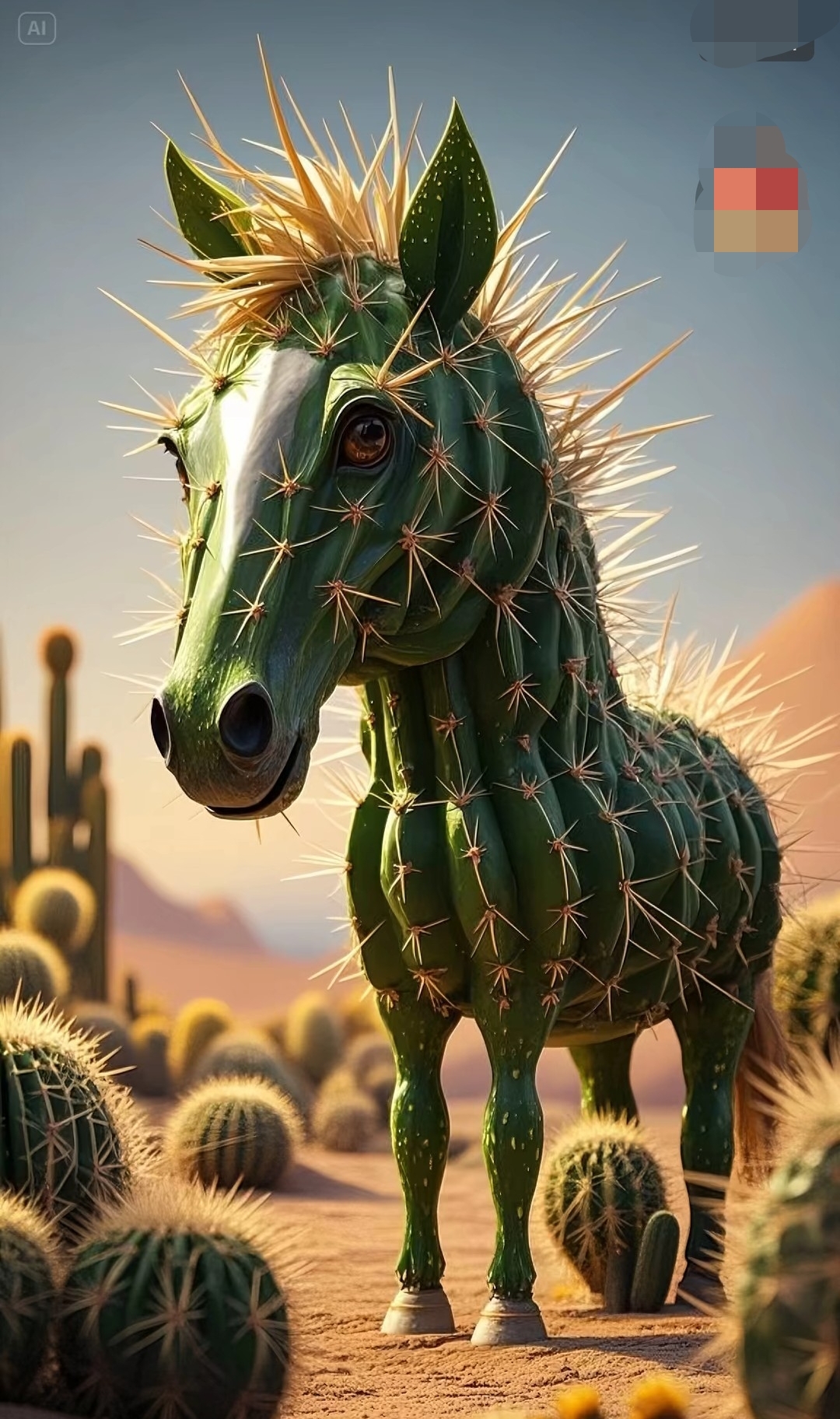 这匹仙人掌小马也太酷了吧,我要是有这么一个小伙