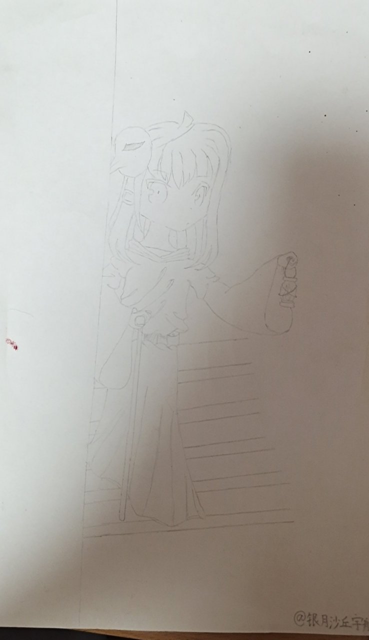 这是我画的049摘下面具的样子…… 第一次画哈,画了整整三天(效率超低