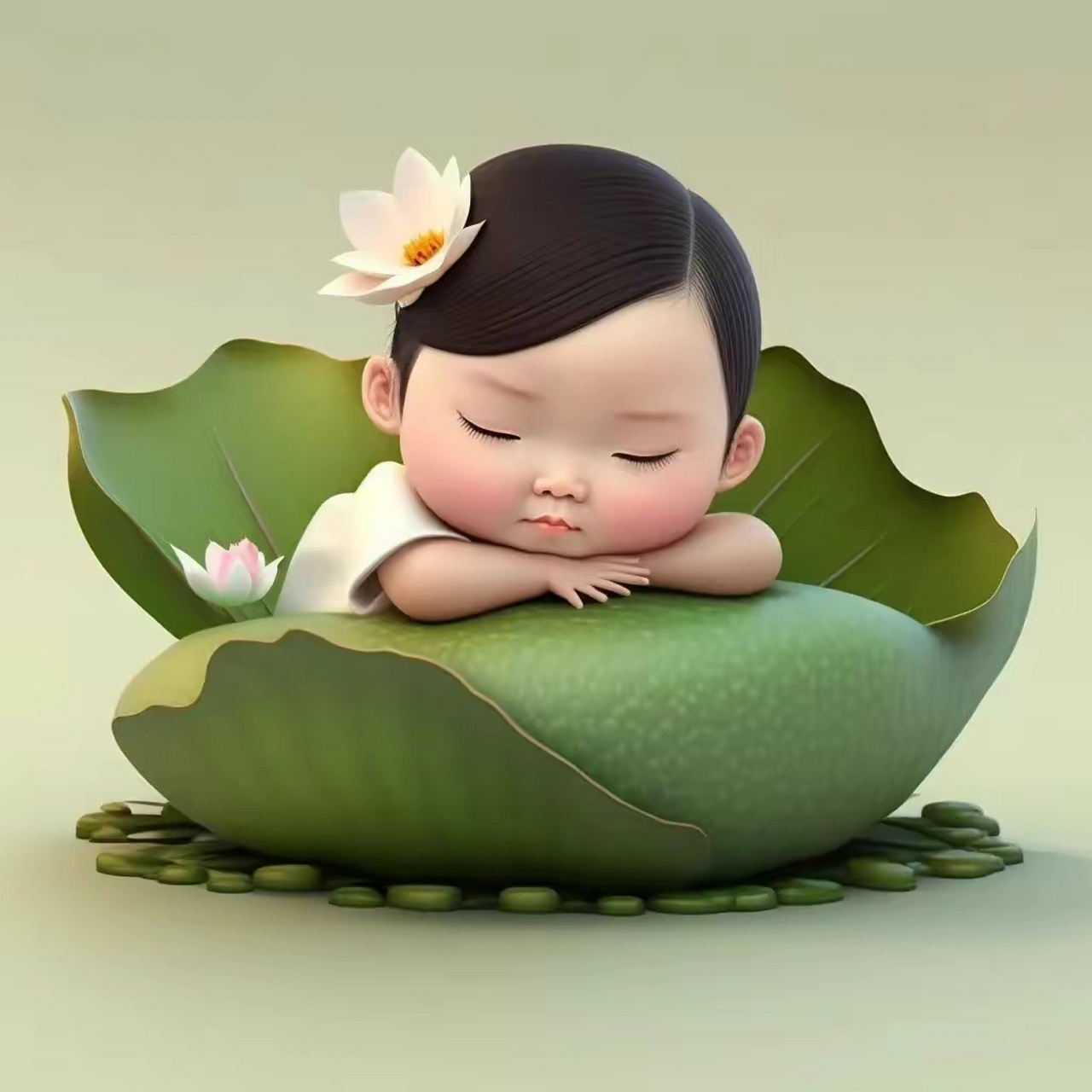 送您一组佛系荷花仙子头像,愿您吉祥[鲜花][鲜花]