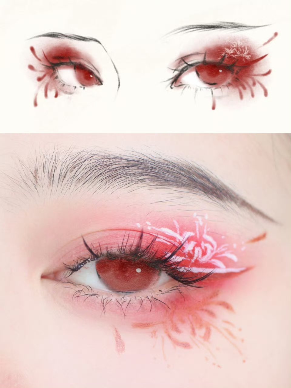 以后古装剧都是这种眼妆,大家觉得有人看吗?#娱乐最前沿# #时尚穿搭