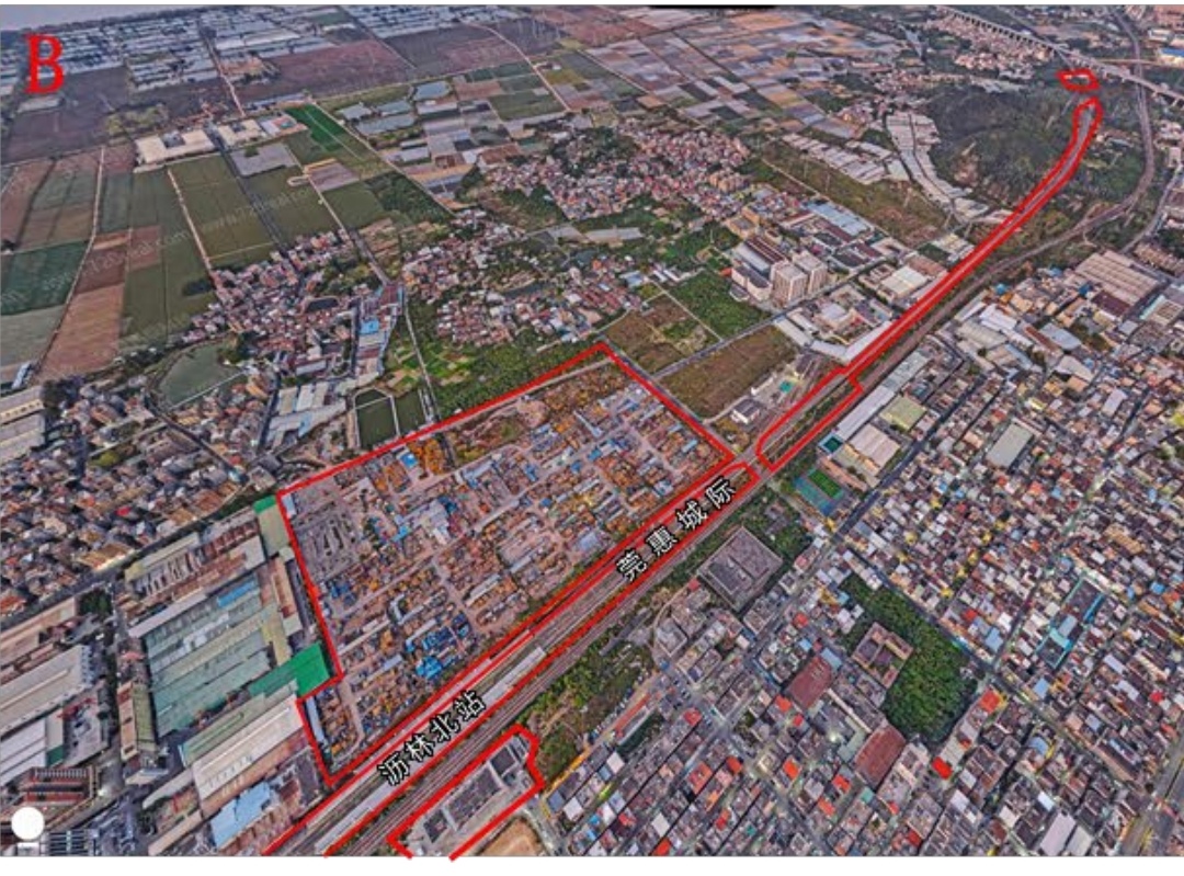 莞惠城轨惠州沥林北站扩展200亩用地,大过惠州北站,疑为接入深惠城轨