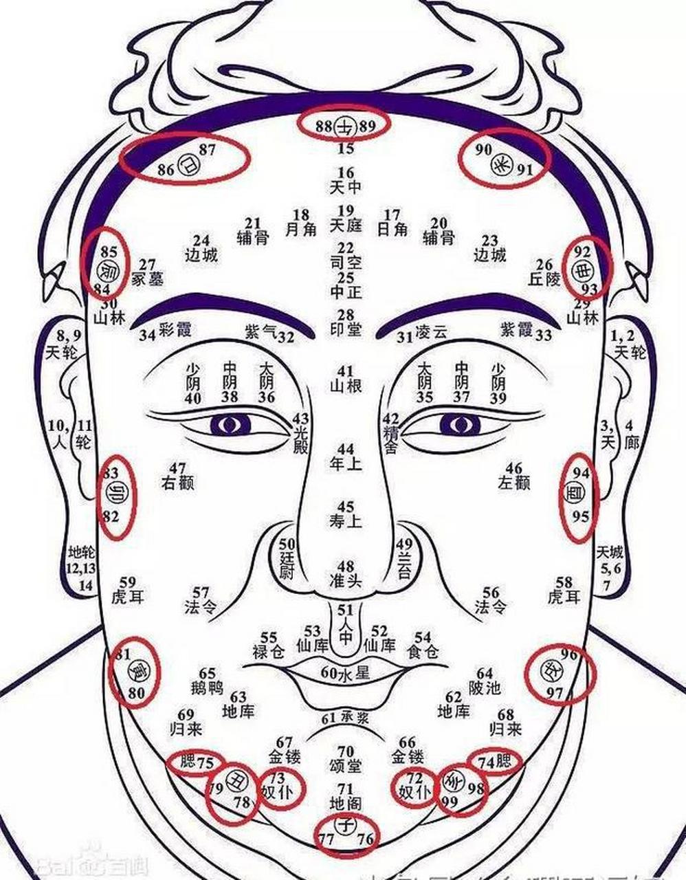 面相男看五官,女看流年.