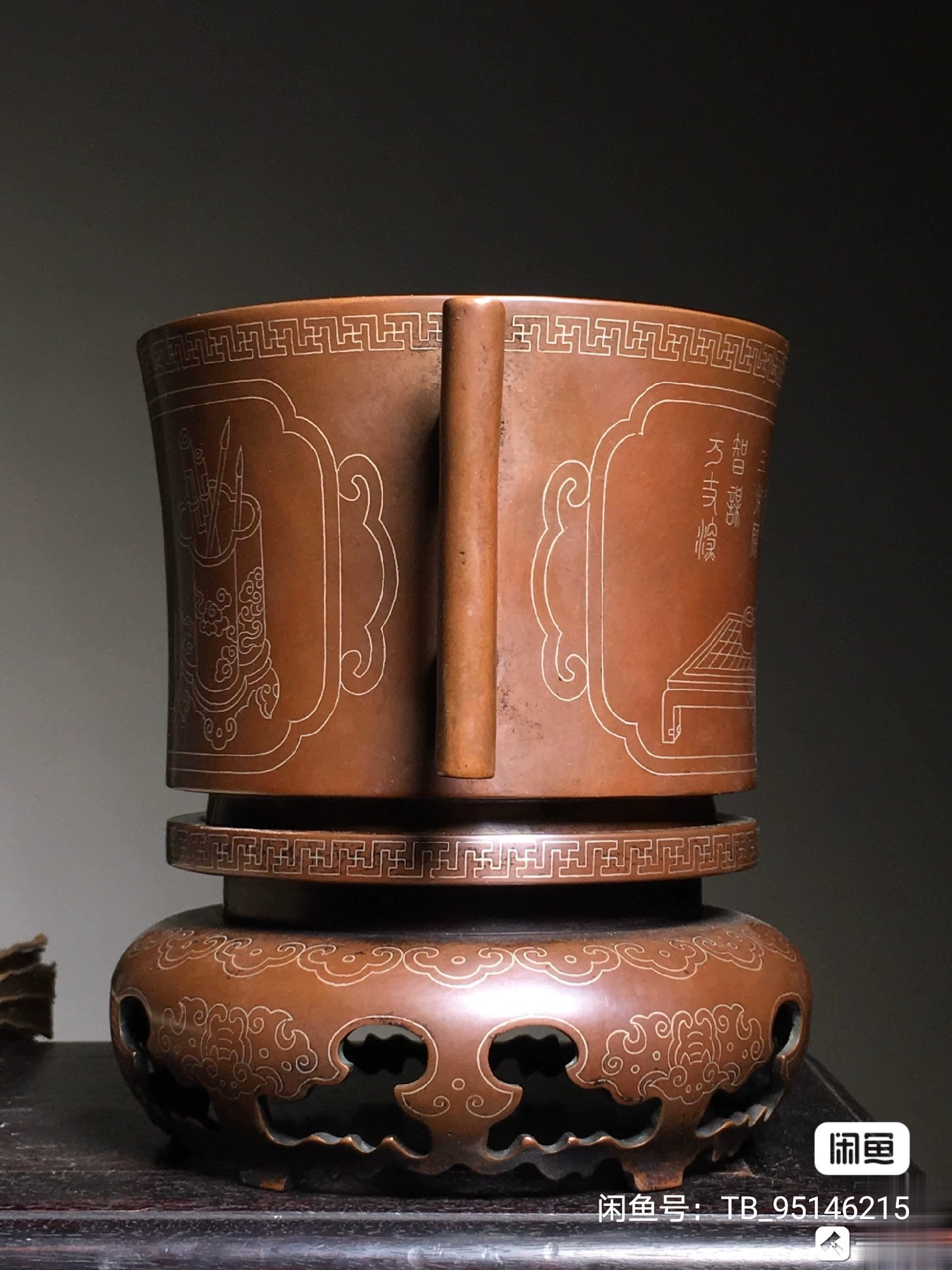 清玉玩堂掐银丝熏香炉,器型大气豪放,图形型态逼真,构恩巧妙绝伦,古代