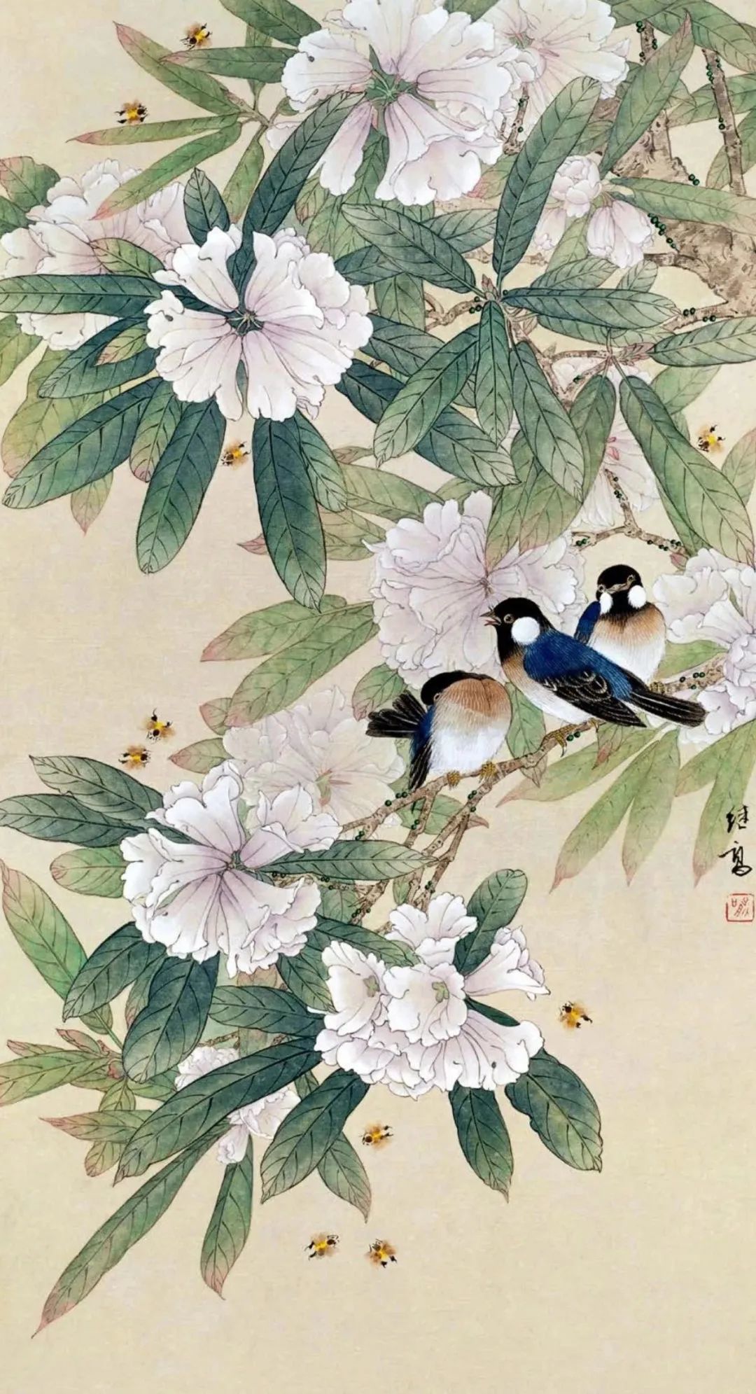 喻继高当代杰出的工笔花鸟画大家  绘画不能只看小节,要注重整体,达到