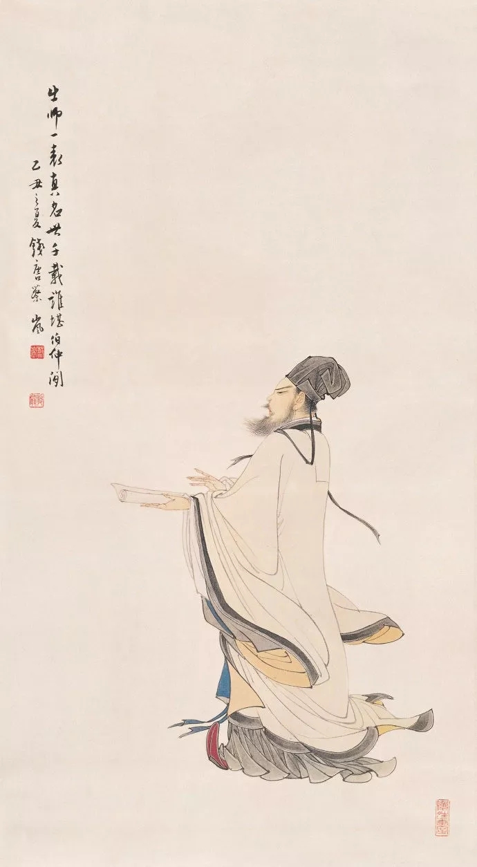 蔡岚先生工笔人物画分享 国画作品欣赏