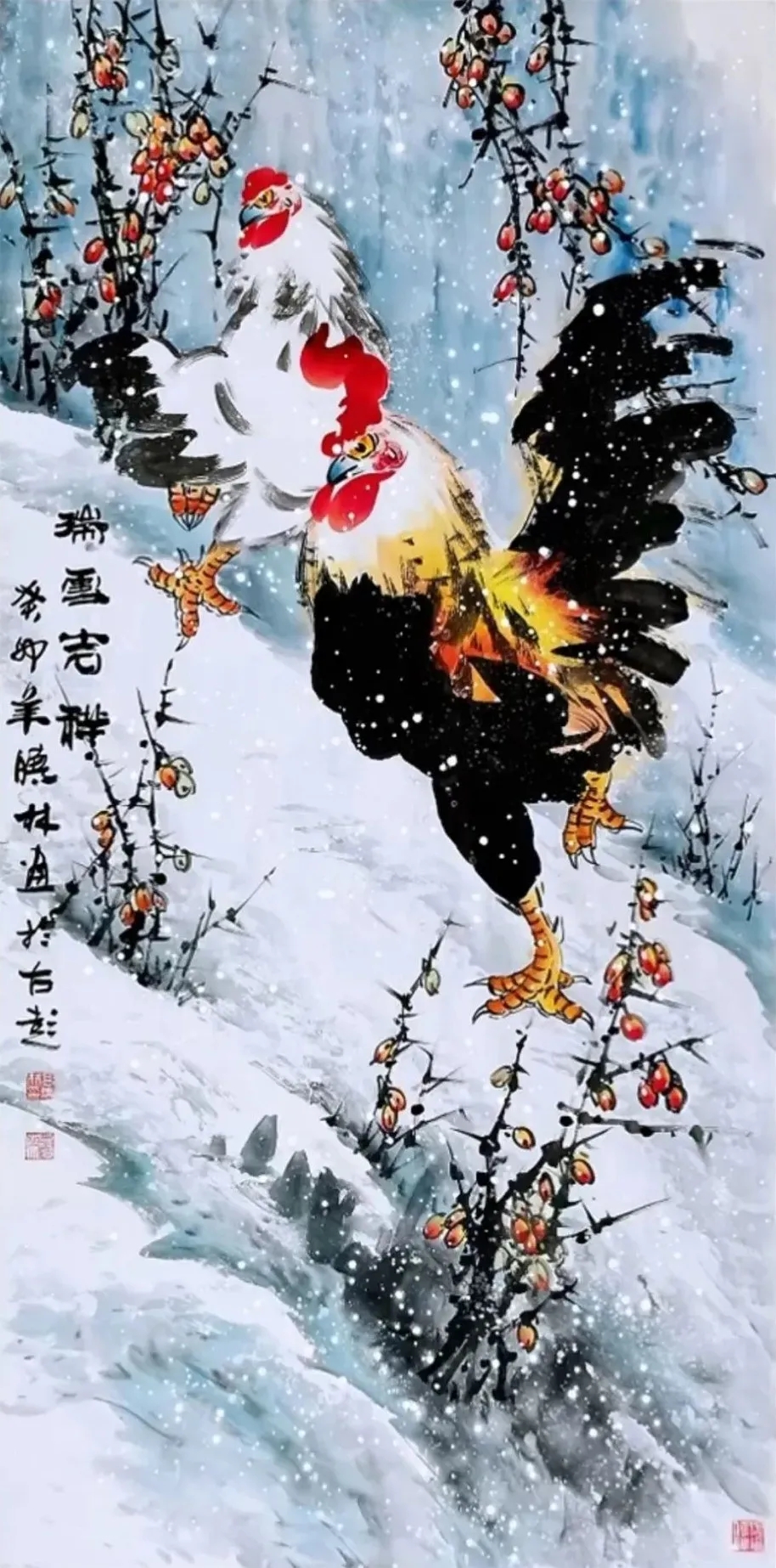 国画作品欣赏花鸟写意国画作品分享
