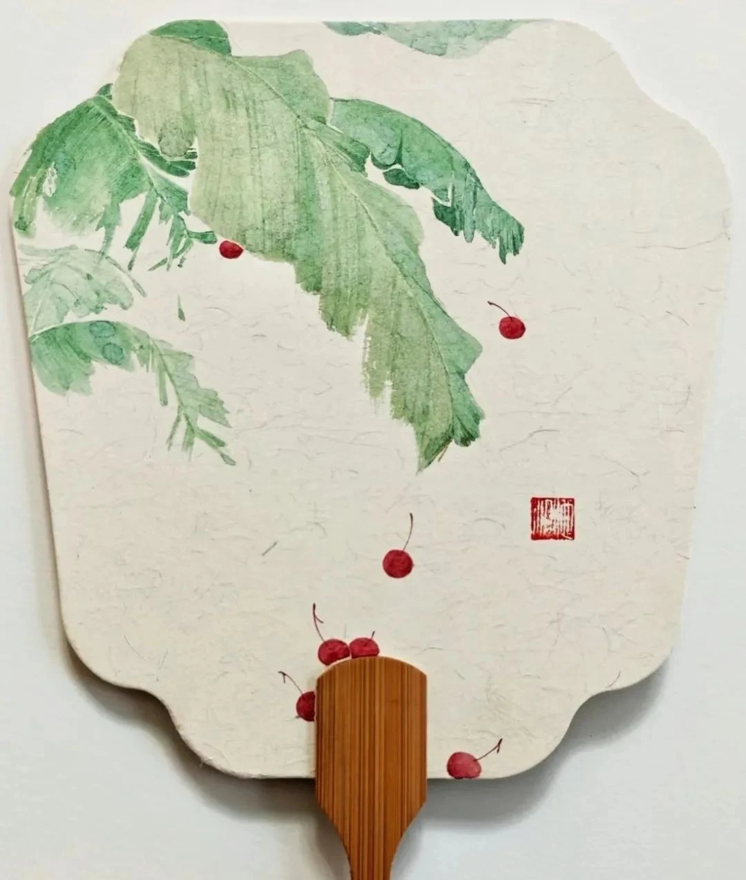 《团扇》 国画作品欣赏花鸟写意国画作品