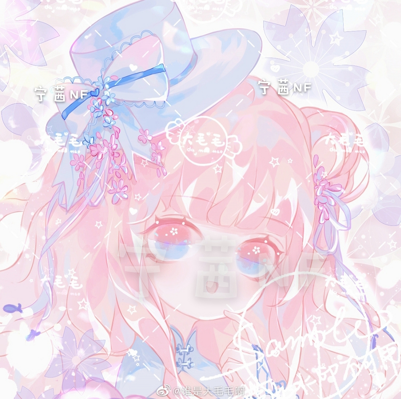 大毛毛的画 要图@/私信,最好 关注叭,图片来自wb:谁是大毛毛啊