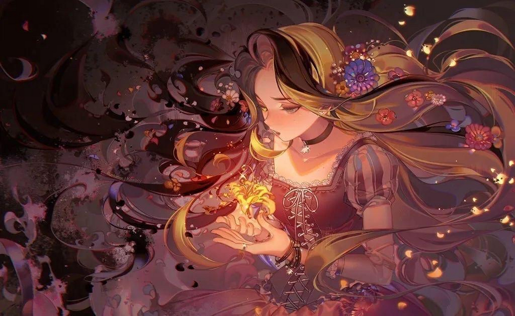敲美的迪士尼公主壁纸来惹